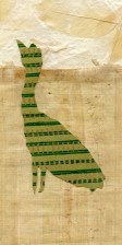chick in papyrus, Thai garden, crop
